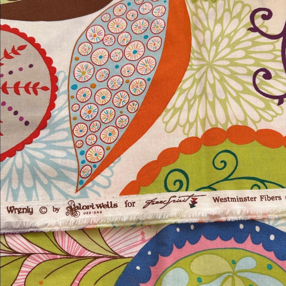 Wrenly by Kalori Wells for Free Spirit bright colors  - One Yard- Cotton